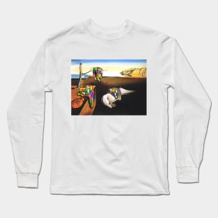 Melted Cubes - Salvador Dali - Melting Rubik's Cube Design for people who know How to Solve a Rubik's Cube Long Sleeve T-Shirt